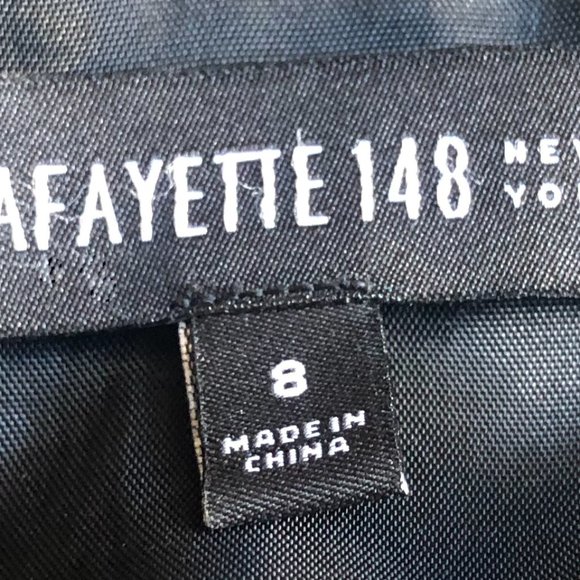 EUC Lafayette 148 Wool Plaid Pencil Skirt Size 8 - Picture 5 of 6